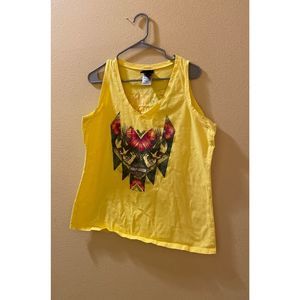 Harley-Davidson yellow tank top